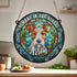 Fox Terrier Memorial Stained Glass Effect Suncatcher